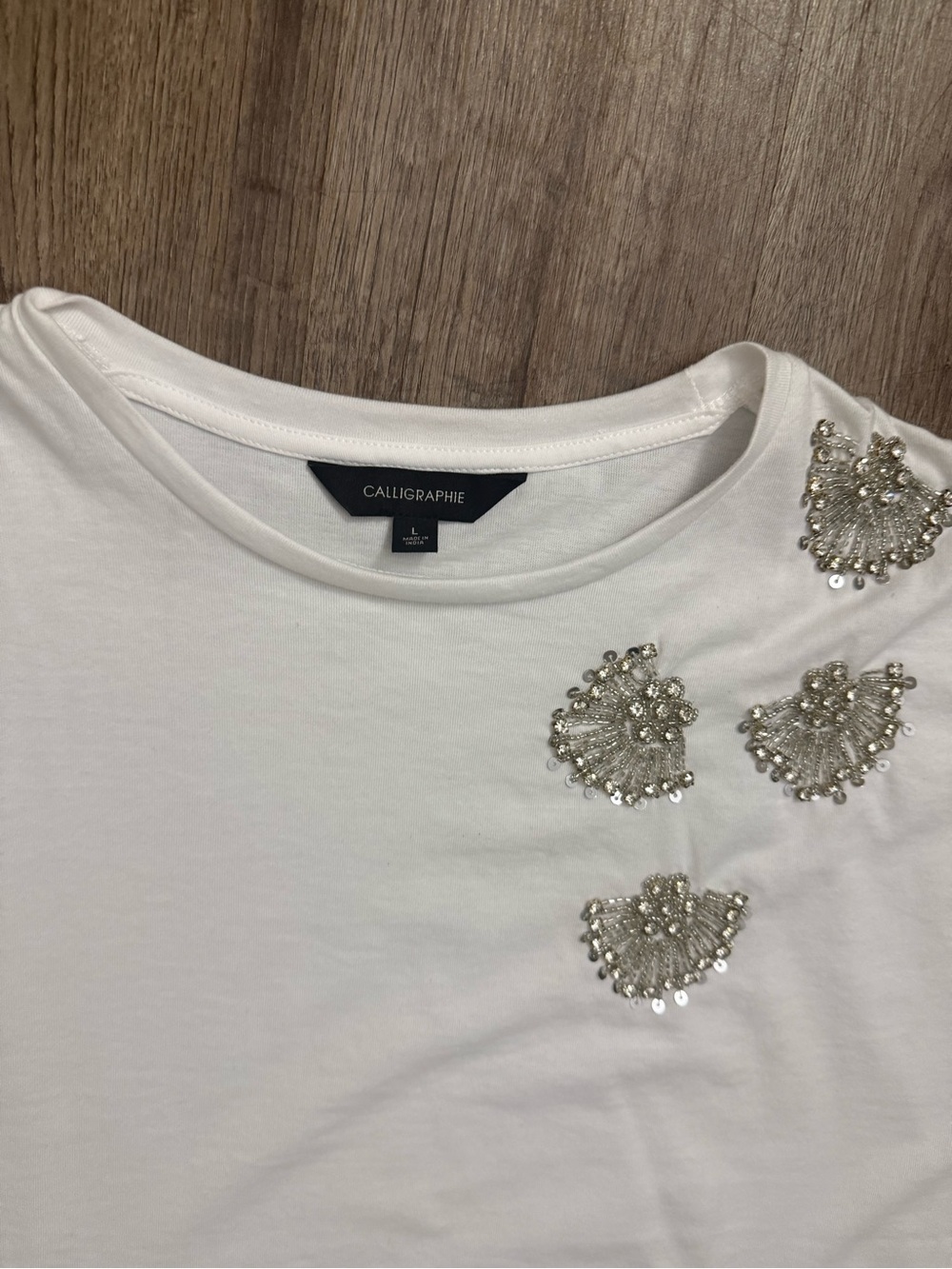 Calligraphie • Rhinestone Embellished Muscle Tee - Picture 5 of 12